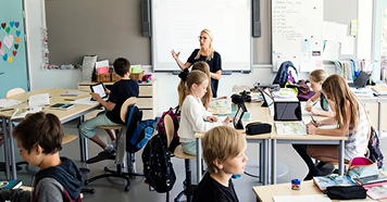 teacher and students