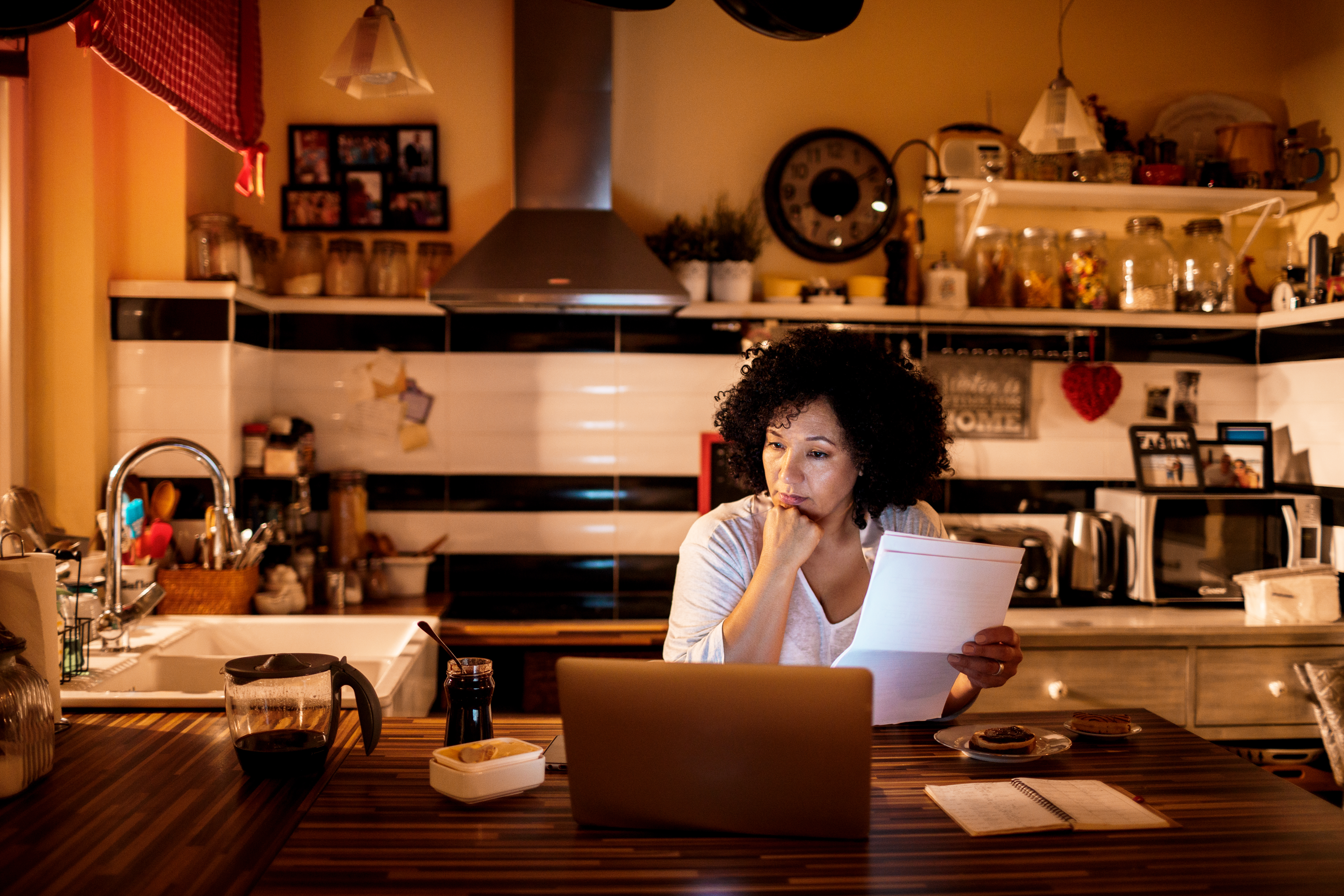 Portrayal of Capella student researching student loan forgiveness