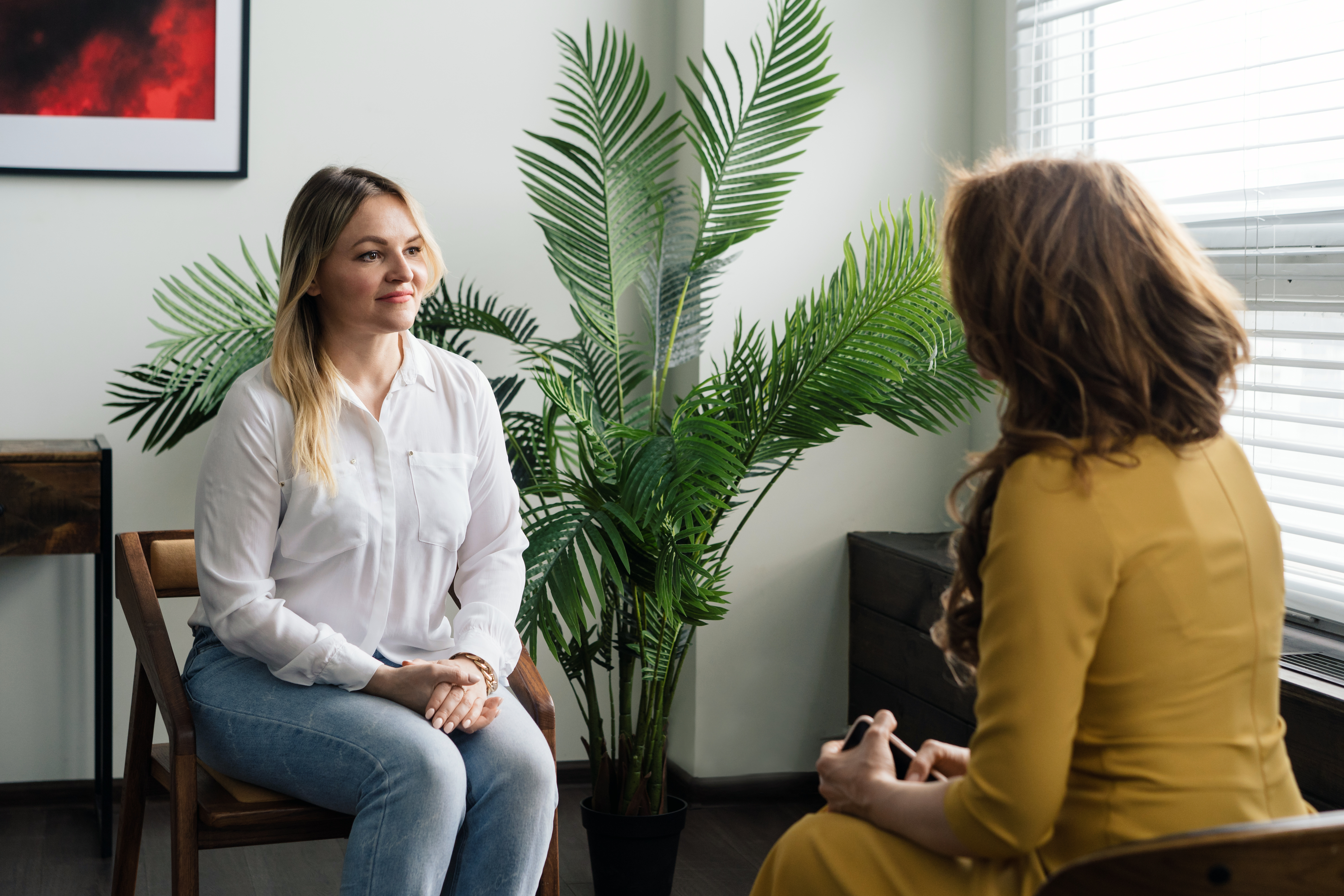 Portrayal of Capella counseling student providing mental health resources